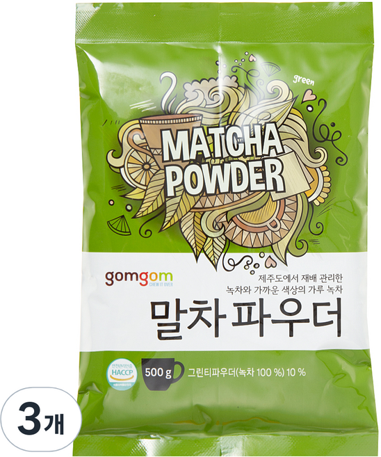 곰곰 말차 파우더, 500g, 1개입, 3개
