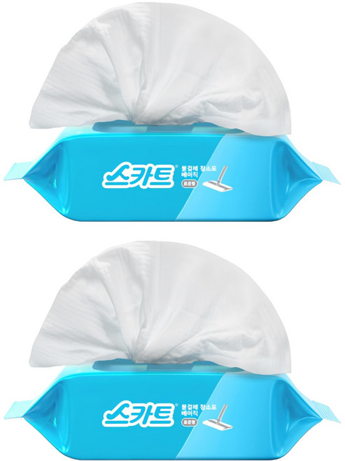 스카트 물걸레 청소포 베이직 30매, 2개