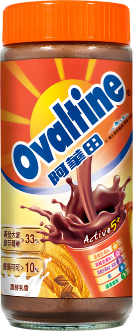 Ovaltine 阿華田 營養巧克力麥芽飲品, 400g, 1入, 1罐