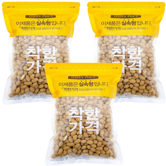 견과공장 햇 꿀땅콩, 800g, 3개
