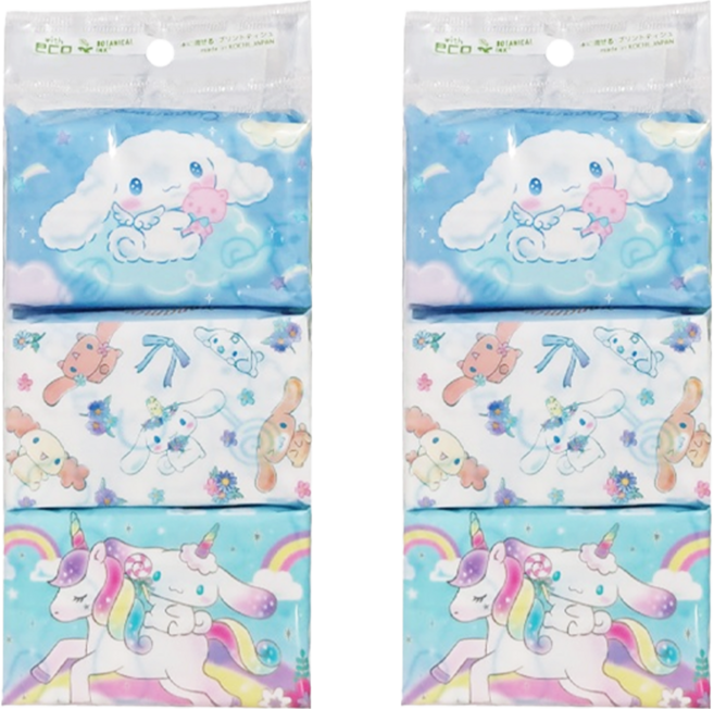 Cinnamoroll 大耳狗喜拿 面紙 20張, 6包, 2組