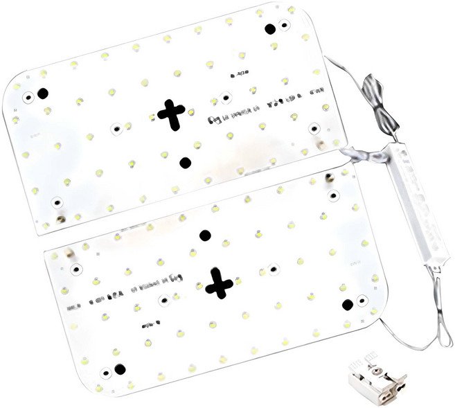 나래이엔지 LED 사각방등 50W 기판 세트, 주광색, 1개