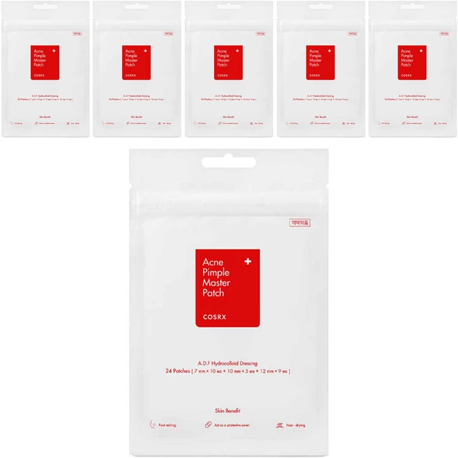 코스알엑스 아크네 핌플 마스터 패치 24p 세트, 24개입, 6개 - 쿠팡