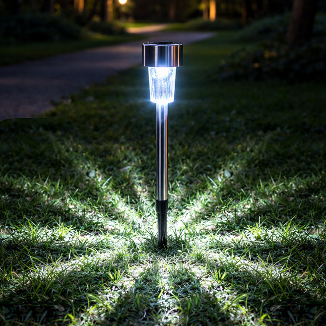 루아즈 LED 센서 야외 정원등 태양광조명, 화이트