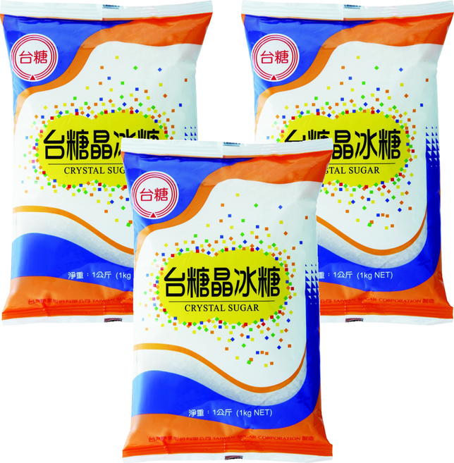 台糖 晶冰糖, 1kg, 3包