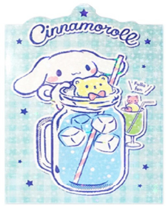 산리오 접착 메모잇 세트 시나모롤, 랜덤발송, 1개, 80매