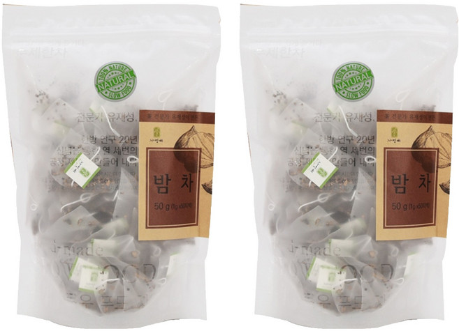 자연애 밤차, 1g, 50개입, 2개