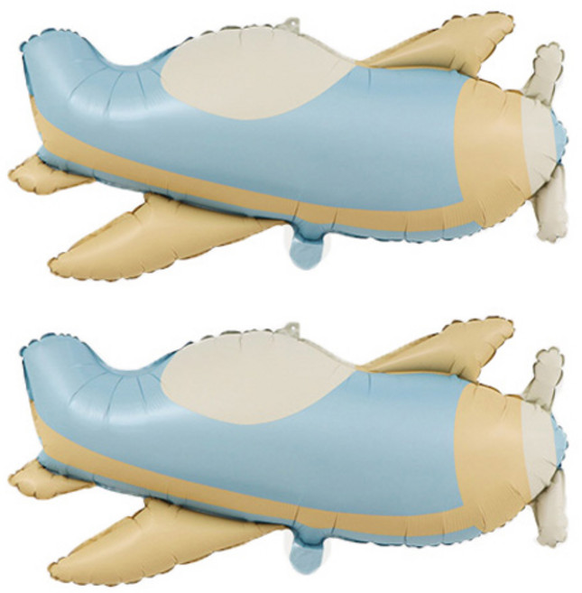 타이탄 혼합 파티 무광 풍선, 샌딩 비행기, 2개