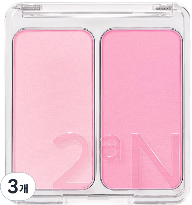 투에이엔 듀얼치크 4.7g, 16 핑크 텐션, 3개