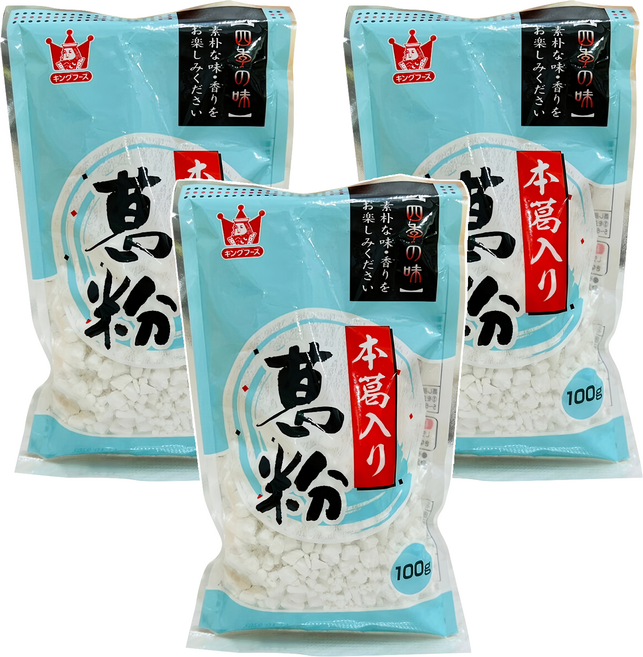 King Foods 王印 本葛吉野 葛粉, 100g, 3包