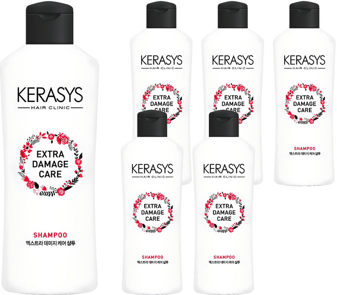 케라시스 엑스트라 데미지 케어 샴푸, 180ml, 6개