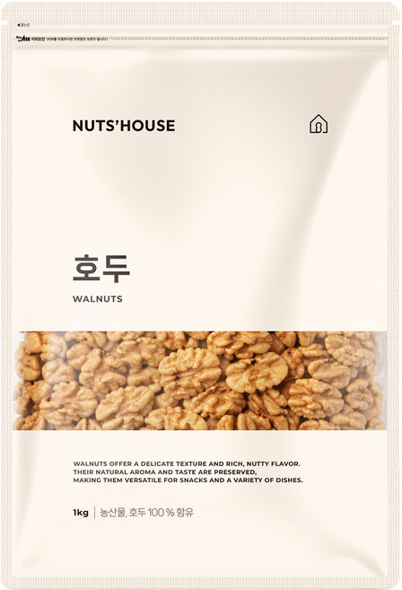 해맑음푸드 넛츠하우스 호두, 1kg, 1개
