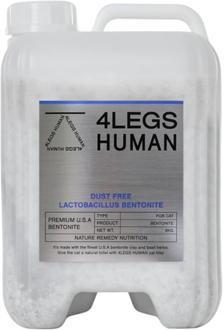 포렉스휴먼 벤토나이트 고양이 유산균 모래, 9kg, 1개, 허브향 - 쿠팡