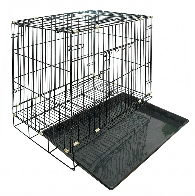 折疊式狗籠, 黑色, 1個