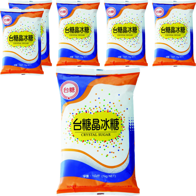 台糖 晶冰糖, 1kg, 6包