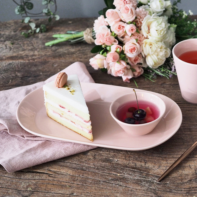 보울보울 어반데일리 오발 플레이트, 쉬폰핑크, 1개