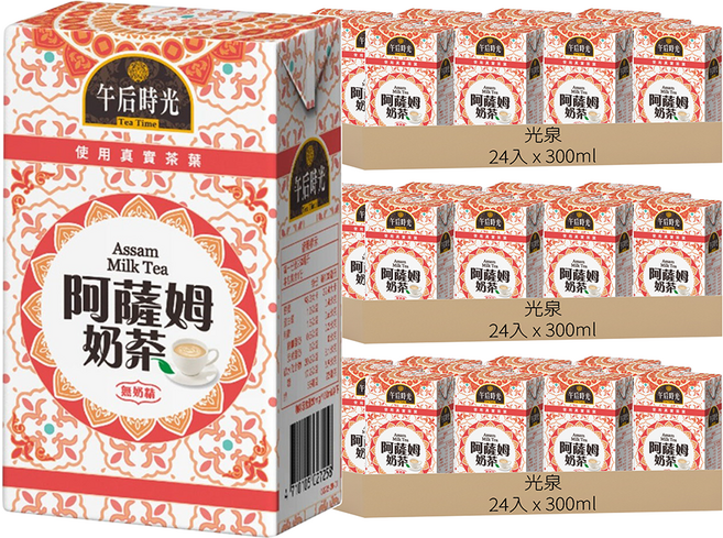 光泉 午后時光 阿薩姆奶茶, 300ml, 72入