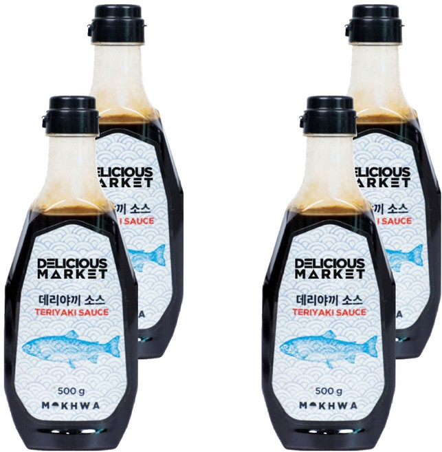 딜리셔스마켓 데리야끼 소스, 4개, 500g