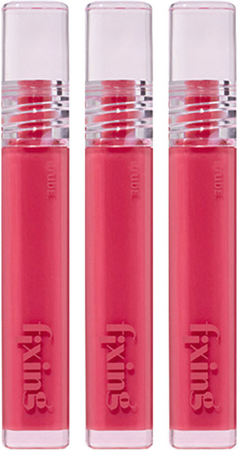 ETUDE 水光持色唇釉, 04 冷豔紅, 3個