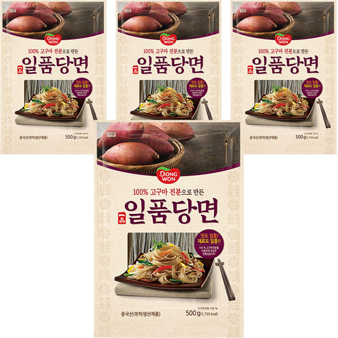 동원 일품당면, 500g, 4개