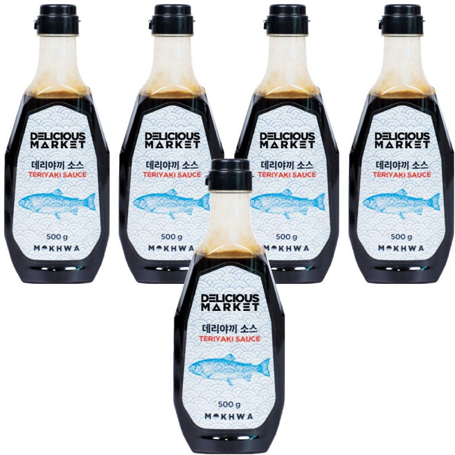 딜리셔스마켓 데리야끼 소스, 5개, 500g