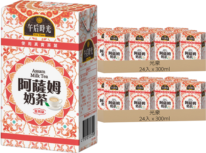 光泉 午后時光 阿薩姆奶茶, 300ml, 48入