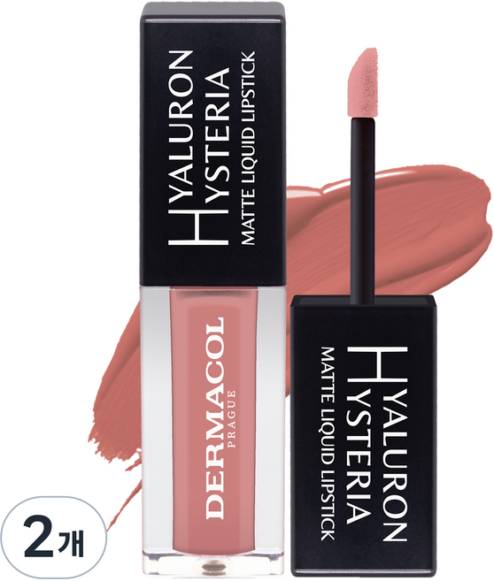 더마콜 히스테리아 매트 립틴트, 4.5ml, 2호 빈티지 베이지, 2개