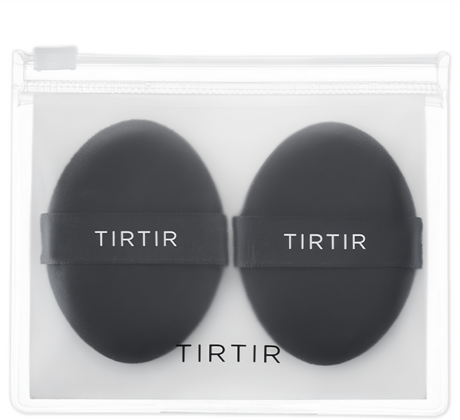 TIRTIR 台灣公司貨 柔軟貝殼氣墊粉撲 1g, 2個, 單一顏色