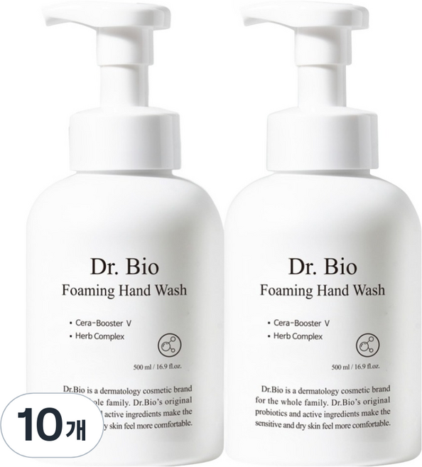 닥터바이오 포밍 핸드워시 푸르티 머스크향, 500ml, 10개