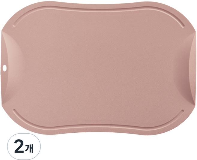 도블레 국산 특허받은 칼집나지 않는 항균도마, 살몬, 2개