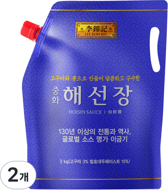 이금기 중화 해선장 스파우트팩, 2kg, 2개