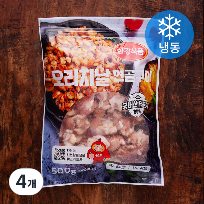 한강식품 오리지널 닭연골구이 (냉동), 500g, 4개