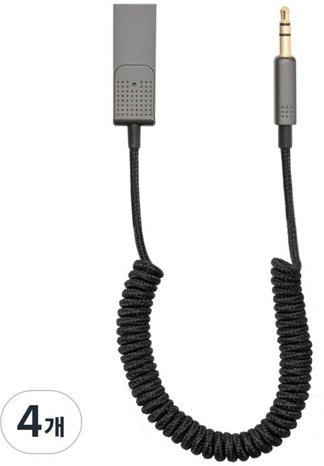 구스페리 차량용 블루투스5.1 핸즈프리 자동차 AUX 오디오 수신 리시버, 혼합색상, 4개