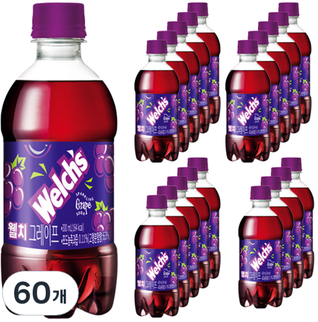 웰치스 포도, 300ml, 60개