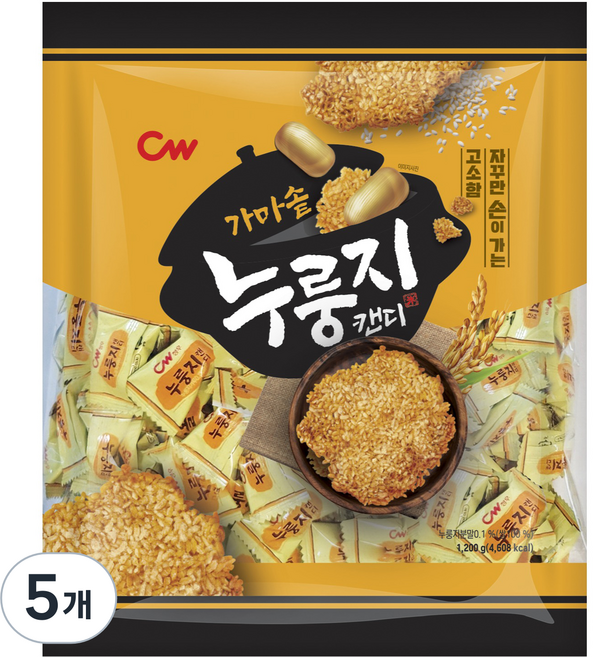 CW 鍋巴糖, 1.2kg, 5個