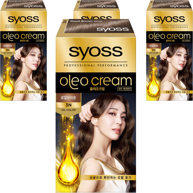 사이오스 올레오크림 염모제, 3N로얄브라운, 4개