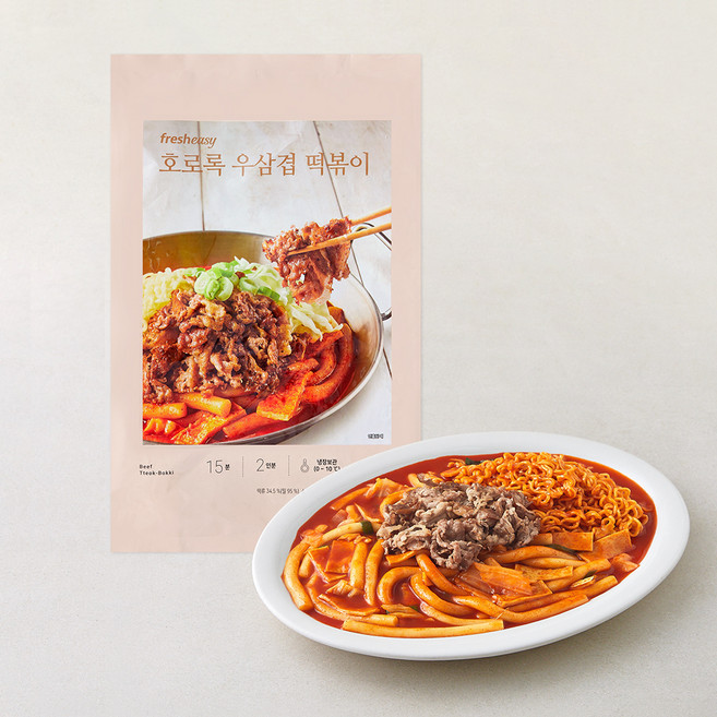 프레시지 호로록 우삼겹 떡볶이 2인분, 725g, 1개