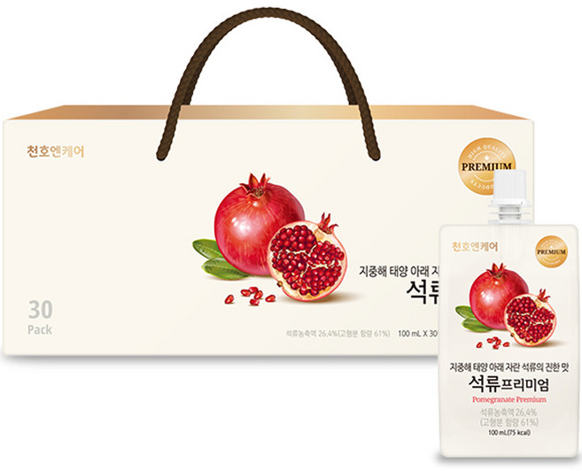 천호엔케어 정성담은 석류즙 프리미엄 30p, 100ml, 30개