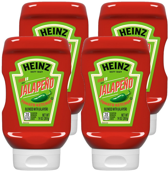 하인즈 할라페뇨 토마토 케첩, 397g, 4개