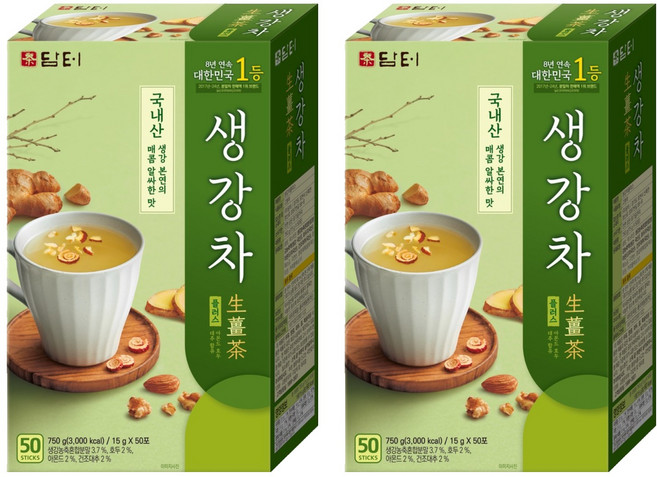 담터 생강차 플러스, 15g, 50개입, 2개