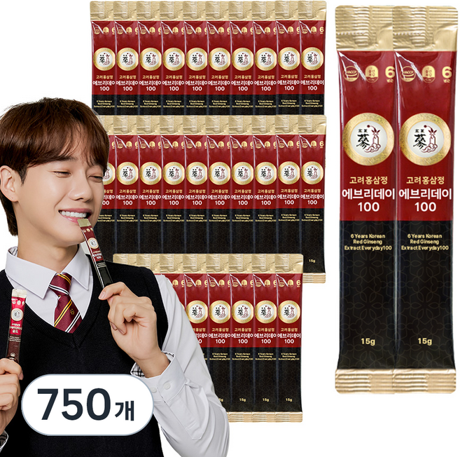 풍년보감 6년근 고려홍삼정 에브리데이100, 15g, 750개
