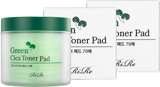 리르 그린 시카 토너 패드 150ml, 70매입, 2개