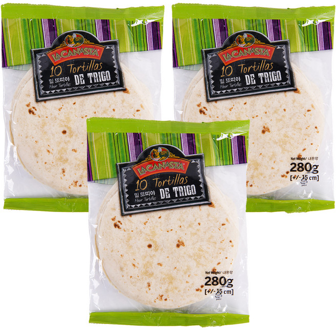 LACANASTA 墨西哥餅皮 15cm, 280g, 3包