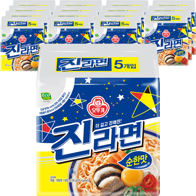 오뚜기 진라면 순한맛 120g, 80개