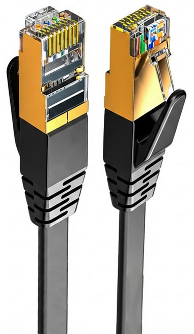 DTAudio 10M Cat.7 高速網路線/網路線/高速網路線/分享器/數據機/機上盒, 黑色, 1條