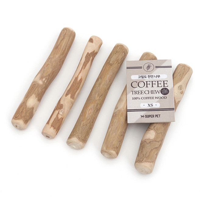 도그아이 우드스틱 커피트리 츄 강아지 장난감, 혼합색상, 5개