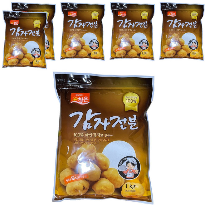 청은 감자전분 국산, 1kg, 6개