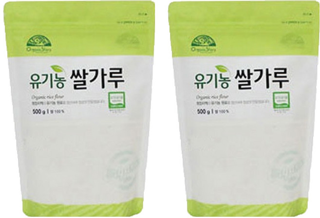 OrganicStory 유기농 쌀가루, 500g, 2개