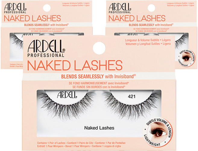 아델 네이키드 래쉬 인조 속눈썹, 421호, 3개