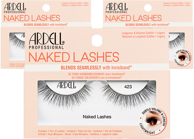 아델 네이키드 래쉬 인조 속눈썹, 423호, 3개